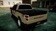 Ford F150 2010 Liberty County Sheriff para GTA 4 miniatura 4