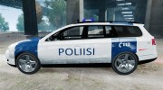 Finnish Police Volkswagen Passat (Poliisi) para GTA 4 miniatura 2