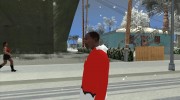 Красная куртка Санта Клауса для GTA San Andreas миниатюра 4