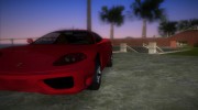 Ferrari 360m для GTA Vice City миниатюра 4