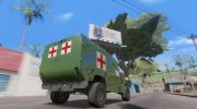 Hummer H-1 Скорая Помощь ВСУ para GTA San Andreas miniatura 2