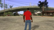 CJ в футболке (K Rose) для GTA San Andreas миниатюра 5