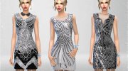 Happy New Year Dress for Sims 4 miniature 2