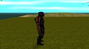 Шепард (мужчина) в Шлеме-респираторе из Mass Effect para GTA San Andreas miniatura 3