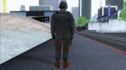 GTA V Online Military Skin para GTA San Andreas miniatura 3