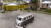 Volkswagen Transporter T1 Camper для GTA San Andreas миниатюра 1