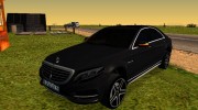 Mercedes-Benz Long S65 W222 Black loaf para GTA San Andreas miniatura 1