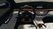 Mercedes-Benz S63 AMG для GTA 4 миниатюра 6