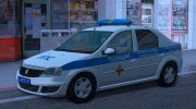 Renault Logan Полиция ОБ ДПС УГИБДД (2012-2015) для GTA San Andreas миниатюра 3
