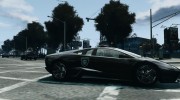 Lamborghini Reventon Police Hot Pursuit for GTA 4 miniature 5