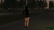 Black Dressed Girl para GTA San Andreas miniatura 2