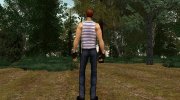 Postal dude в тельняшке 2 para GTA San Andreas miniatura 3