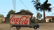Peugeot Boxer Coca Cola para GTA San Andreas miniatura 4