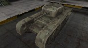Пустынный скин для Churchill VII for World Of Tanks miniature 1