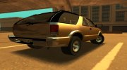 Chevrolet Blazer 2001 для GTA San Andreas миниатюра 2