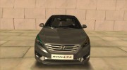 Hyundai Sonata Turbo 2.0 2015 para GTA San Andreas miniatura 3