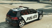 Volkswagen Golf Mk 6 Police version for GTA 5 miniature 4