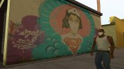 Nurse Superwoman Coronavirus Graffiti для GTA San Andreas миниатюра 2