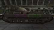 Контурные зоны пробития FV215b for World Of Tanks miniature 5