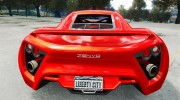 2009 Zenvo ST1 для GTA 4 миниатюра 4