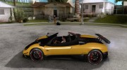 Pagani Zonda Cinque Roadster V2 для GTA San Andreas миниатюра 2