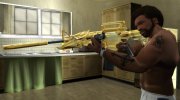 M4A1 Iron Beast Noble Gold (Golden Chrome) для GTA San Andreas миниатюра 3