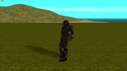 Член группировки Чёрный Ангел в облегченном экзоскелете из S.T.A.L.K.E.R para GTA San Andreas miniatura 3