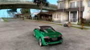 Audi R8 V10 Spyder 5.2. FSI для GTA San Andreas миниатюра 3