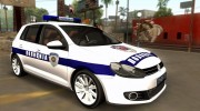 Volkswagen Golf Mk6 Policija para GTA San Andreas miniatura 1