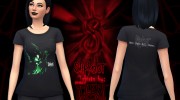 SlipKnoT TShirts para Sims 4 miniatura 2