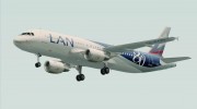 Airbus A320-200 LAN Airlines - 80 Years Anniversary (CC-CQN) для GTA San Andreas миниатюра 9