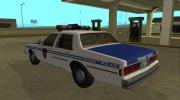Chevrolet Caprice 1987 New York Transit Police для GTA San Andreas миниатюра 4