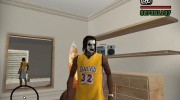 Футболка Lakers para GTA San Andreas miniatura 1