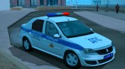 Renault Logan Полиция ОБ ДПС УГИБДД (2012-2015) для GTA San Andreas миниатюра 2