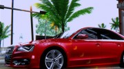 Audi S8 2013 para GTA San Andreas miniatura 3