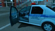 Renault Logan Полиция ОБ ДПС УГИБДД (2012-2015) для GTA San Andreas миниатюра 5
