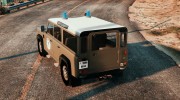 Land Rover Defender 110 Armée de Terre VIGIPIRATE para GTA 5 miniatura 2