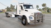 Kenworth T880 Flatbed Towing Big Trucks Day Cab 2014 para BeamNG.Drive miniatura 8