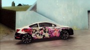 Honda Civic SI 2012 - K-on Itasha для GTA San Andreas миниатюра 4