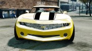 Chevrolet Camaro Bumblebee для GTA 4 миниатюра 6