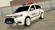 Mitsubishi Outlander Патрульная полиция Украины para GTA San Andreas miniatura 1
