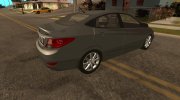 Hyundai Solaris 2011 для GTA San Andreas миниатюра 3