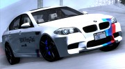 BMW M5 F10 2012 para GTA San Andreas miniatura 2