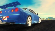 Nissan Skyline GT-R R34 V2 для GTA 3 миниатюра 8