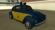 Volkswagen Beetle 1994 Polícia Rodoviária Federal para GTA San Andreas miniatura 2