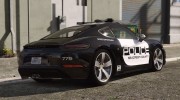Porsche 718 Cayman S Hot Pursuit Police for GTA 5 miniature 2