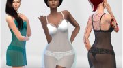 Transparent Nightgown for Sims 4 miniature 1