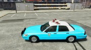 Ford Crown Victoria Classic Blue NYPD Scheme for GTA 4 miniature 2