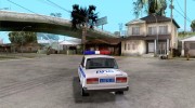ВАЗ 2107 Police для GTA San Andreas миниатюра 3