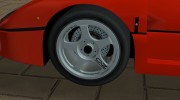 Ferrari F40 TT Black Revel for GTA Vice City miniature 8
